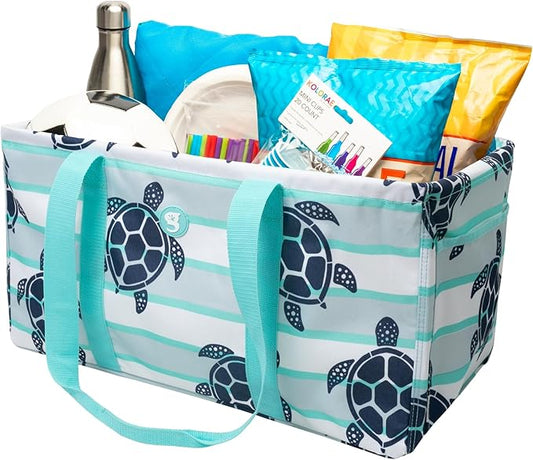 geckobrands Large Utility Tote - Durable Multipurpose Bag for Beach, Travel, Shopping & Outdoor Activities