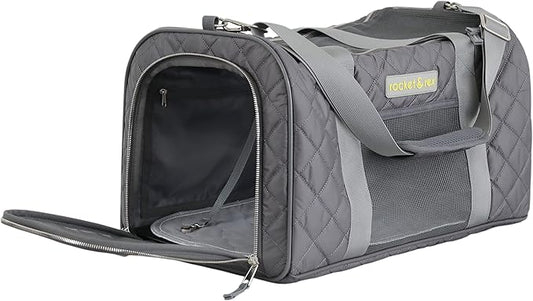 rocket & rex Dog Carrier Airline Approved. Soft-Sided Cat Carrier, Pet Carrier. Everyday Use, Car, Plane Travel. Collapsible, Rigid Frame for Easy Storage.