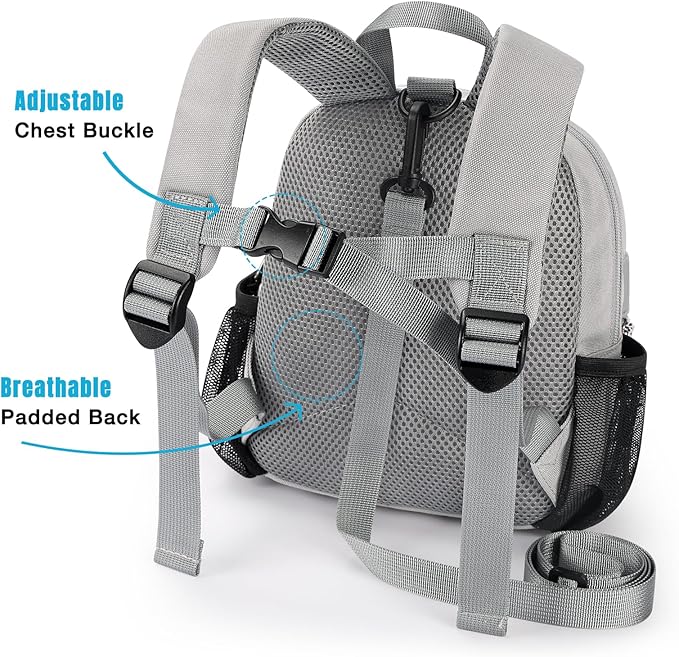 STEAMEDBUN Toddler Backpack Leash for 1-3: Backpack with Leash for Boys Girls - Anti-Lost Harness Backpack for Walking