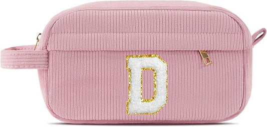 Pocmimut Makeup Bag,Cute Makeup Pouch for Girlfriend Bridesmaid Wife,Travel Toiletry Bag Birthday Gift Graduation Decorations Idea for Girls,D