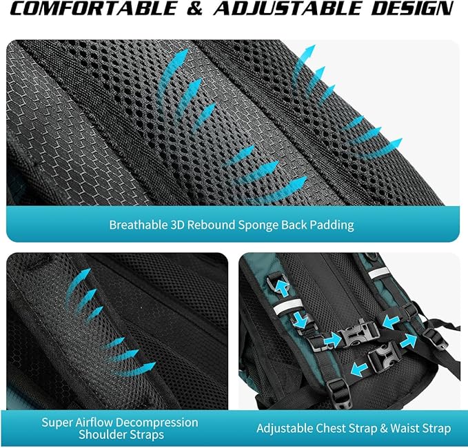 Hydration Backpack with 3L Water Bladder, Insulated Running Hydration Pack Hydropack, Lightweight Water Backpack for Hiking Cycling Camping Biking for Men Women