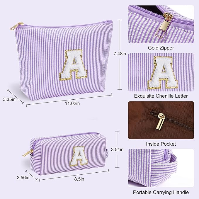YOOLIFE Gifts for Women, Makeup Bag Make Up Bag Pouch Cosmetics Organizer Bag Cute Makeup Bag Gift for Wife Personalized Best Friend Birthday Gifts Valentine's Day Gifts Sister Daughter Gifts R