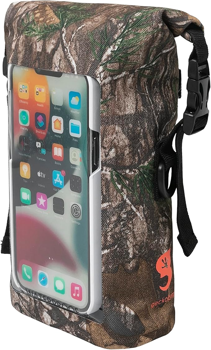 geckobrands Waterproof Phone Tote with 2L Dry Bag and Adjustable Strap – Protect Your Phone and Valuables While on The Go