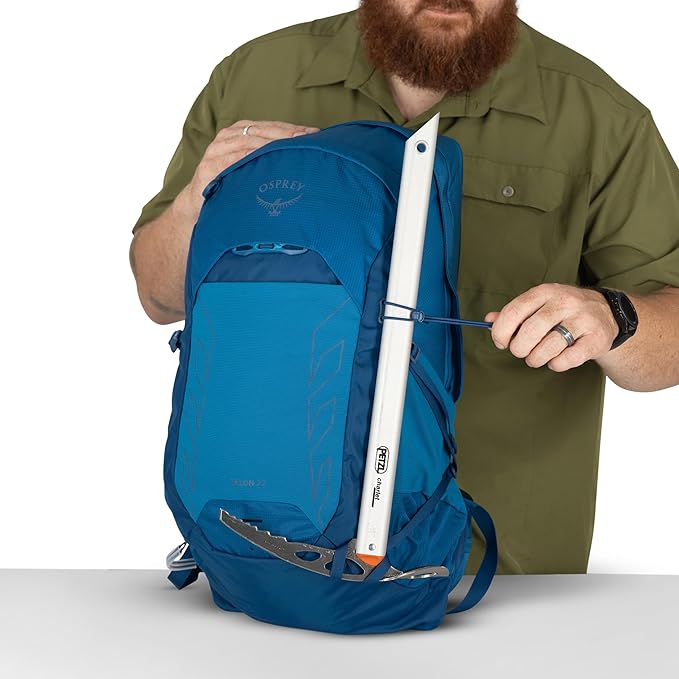 Osprey Talon 22L Men's Lightweight Hiking Backpack - Small Daypack for Travel & Camping, Green Canopy/Pine Leaf, Extended Fit
