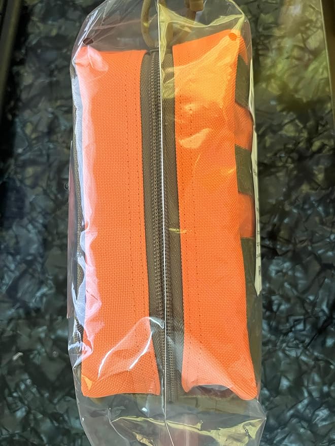 74 Piece Camping First Aid Kit Ifak Trauma Kit, Molle Tactical First Aid Kit Refill Supplies for Survival Camping Hiking Travel (Orange)