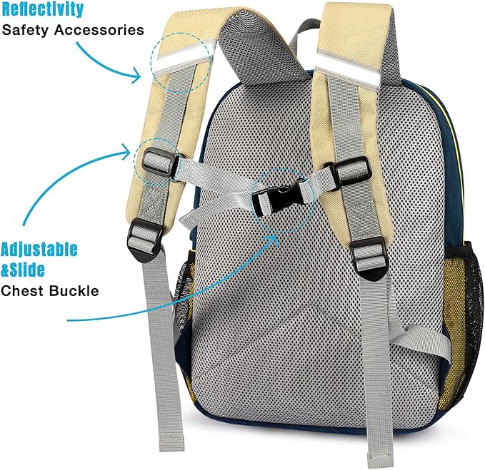 STEAMEDBUN Kids Backpack for Boys,Kindergarten Backpack for Toddler Boys Age 3-6