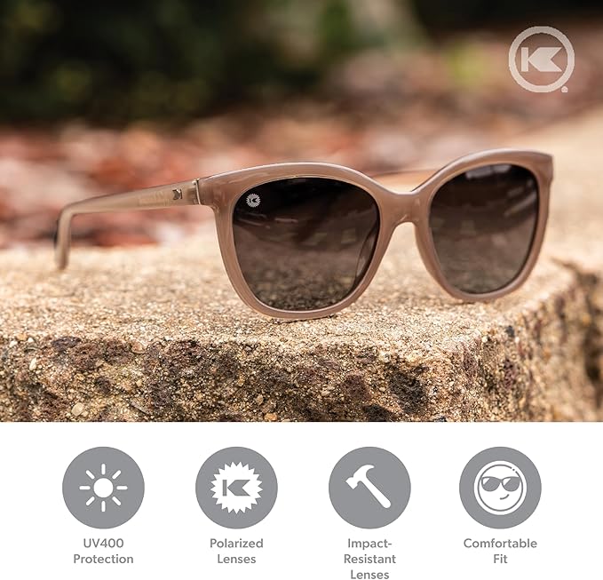 Knockaround Deja Views Polarized Sunglasses for Women - Impact Resistant Lenses & Full UV400 Protection