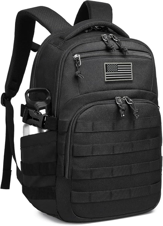 Wotony Military tactical backpack, backpack for men black small tactical assault bag