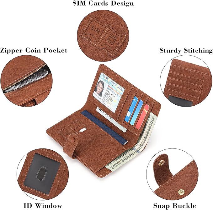 RFID Blocking Passport Wallet Cover Case Travel Document Organizer for Women and Men,Travel Wallet for Credit Card