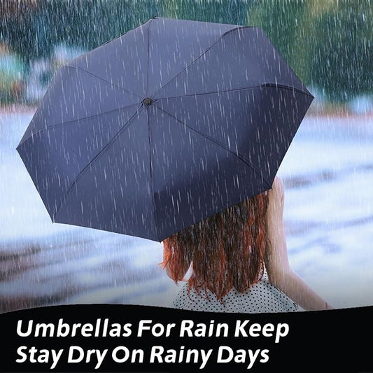 Travel Compact Umbrellas for Rain Portable Automatic Open/Close Windproof Folding Small Umbrella