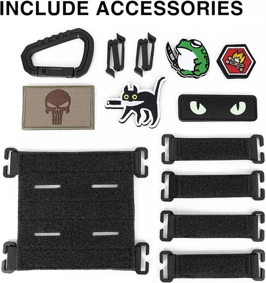 Mardingtop Military Tactical Backpack for Men 40L Molle Rucksack EDC Daypack for Hiking,Travel,Camping, Hunting(With 10Pcs Patches and 3Pcs Buckles)