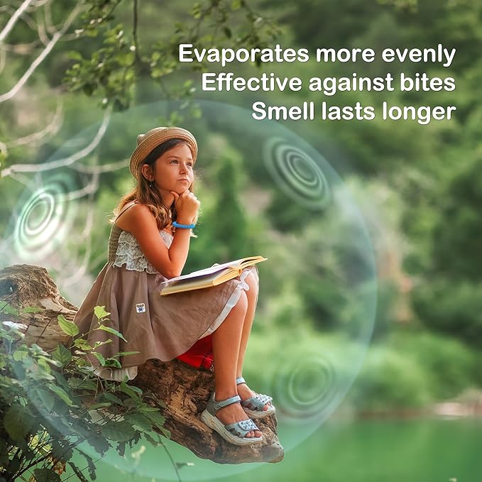 360 Pack Mosquito Repellent Stickers for Kids, with 6 Pack Mosquito Repellent Bracelets, Bug Repellent Stickers Natural DEET - Free, Plant Ingredients, Mosquito Patches for Outdoor Camping