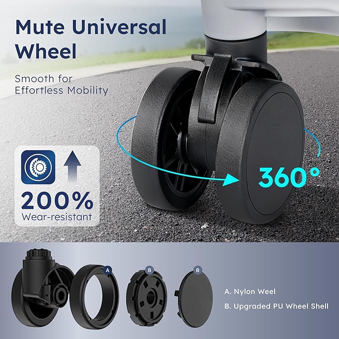 ALPHA CAMP 2 Piece Luggage Sets With Dual Layer Aluminum Frame, TSA Locks, 3-Layer PC 20" Carry-on 28" Checked Lightweight Hardside Zipperless Travel Suitcase Sets, Type-C USB Charging Port