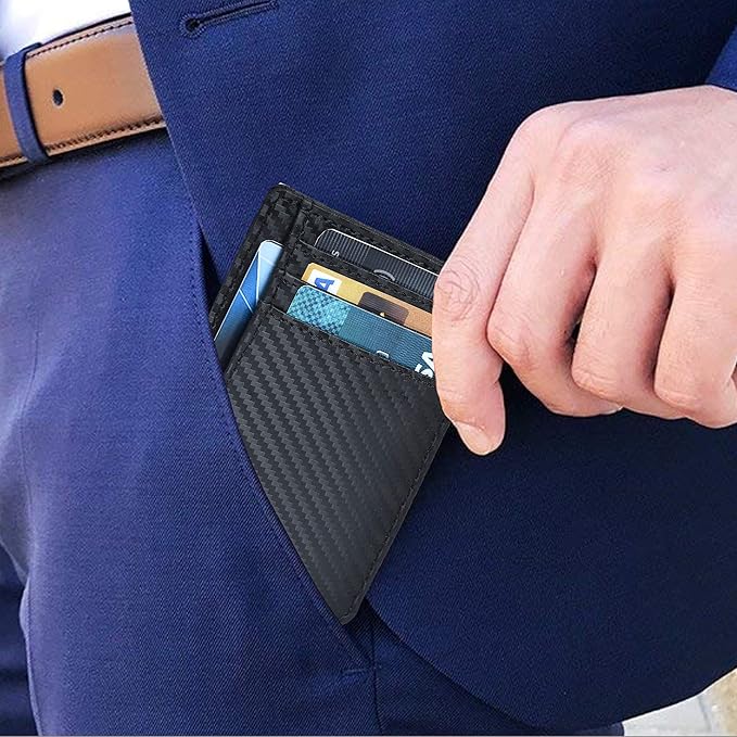 Oak Leathers Leather Slim Minimalist Wallet for Men & Women RFID Front Pocket Leather Card Holder Wallets
