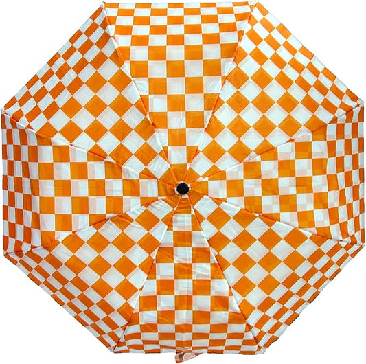Topsy Turvy Compact Umbrella for Sports Games, Travel, Rain, UV Protection, & Everyday Use, Team Colors