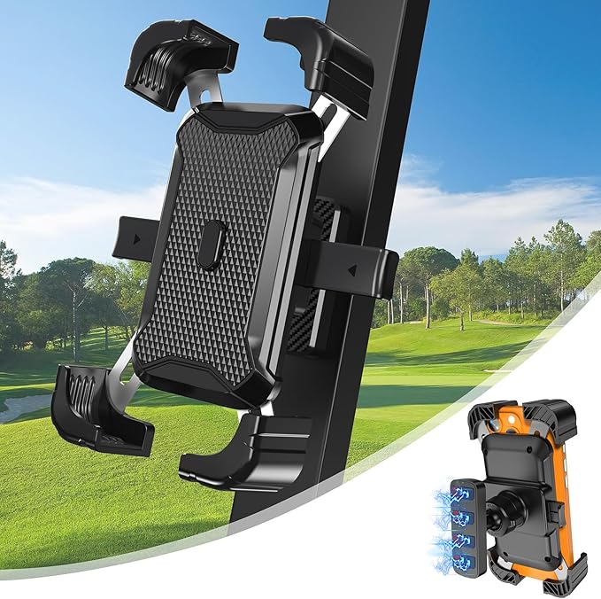 KingofKings Magnetic Golf Cart Phone Holder Mount, Golf Gifts for Golfers Him Men Dad Women Her, 2026 Essential Golf Cart Accessories, Mens Gifts for Birthday Anniversary Valentines Day-360° Rotatable