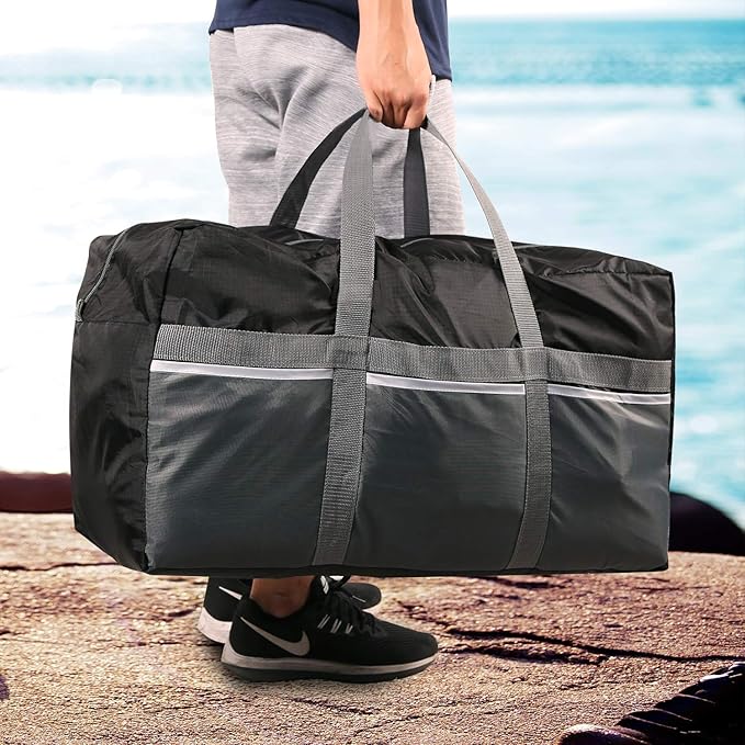 REDCAMP Foldable Travel Bag, Large Sports Bag, 75L/96L/100L, Lightweight Waterproof Tote Bag