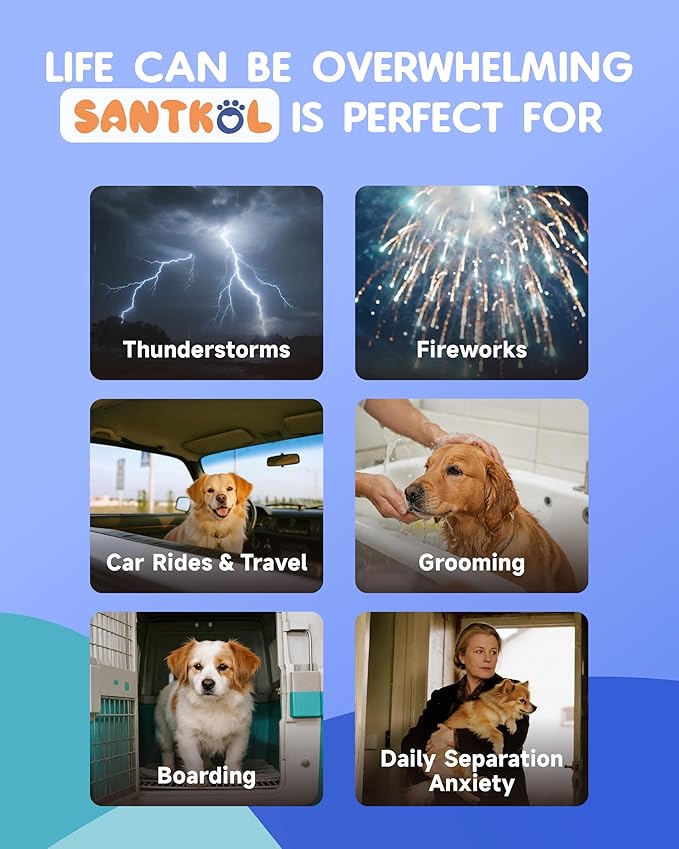 Dog Calming - Dog Calming Drops for Anxiety Relief, Sleep Aid, Relaxing -with GABA, Taurine, Astragalus, Schisandra - Stress Relief During Travel, Firework, Thunderstorm - Roast Chicken Flavor, 60ML
