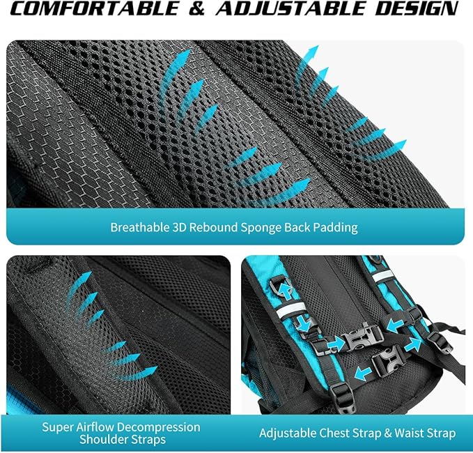 Hydration Backpack with 3L Water Bladder, Insulated Running Hydration Pack Hydropack, Lightweight Water Backpack for Hiking Cycling Camping Biking for Men Women