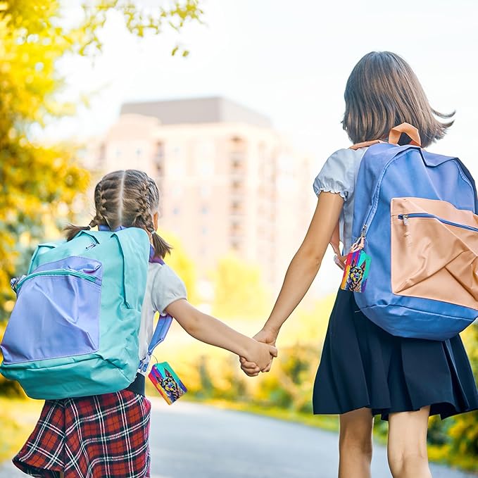 2 Pack Luggage Tag for Suitcase,Art German Shepherd Dog Leather Bag Tags Identifiers Privacy Cover ID Label with Durable Steel Loop for Women Men Kids Girls Travel