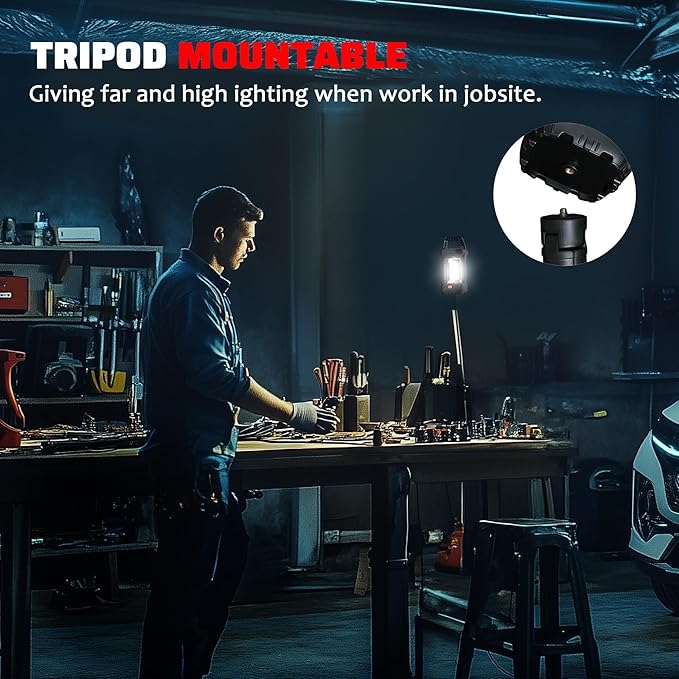 Camping Lantern Rechargeable, 2000LM Rechargeable Lantern with 4400mAh Battery, Waterproof LED Camping Light with 4 Modes, Portable Lanterns for Power Outages, Hurricane and Outdoor Use