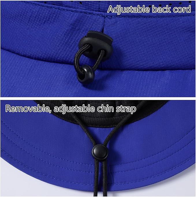 UPF 50+ Bucket Sun Hat with Laser Perforated Mesh Cooling Adjustable Breathable Lightweight for Outdoor Men Women