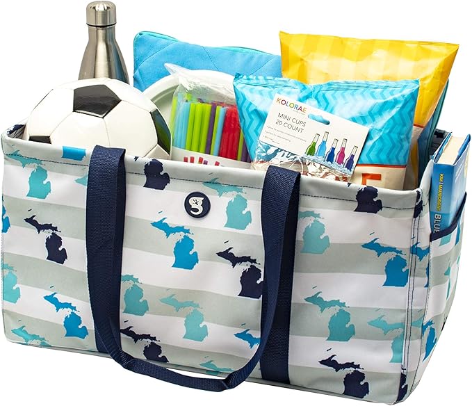 geckobrands Large Utility Tote - Durable Multipurpose Bag for Beach, Travel, Shopping & Outdoor Activities