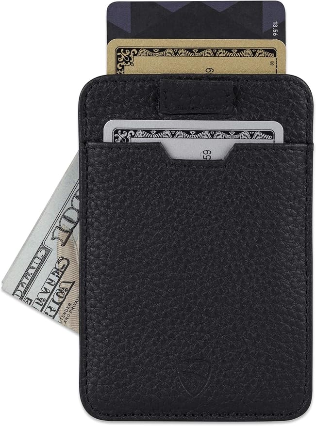 Vaultskin CHELSEA Mens RFID Blocking Slim Leather Card Wallet - Minimalist Front Pocket Cardholder