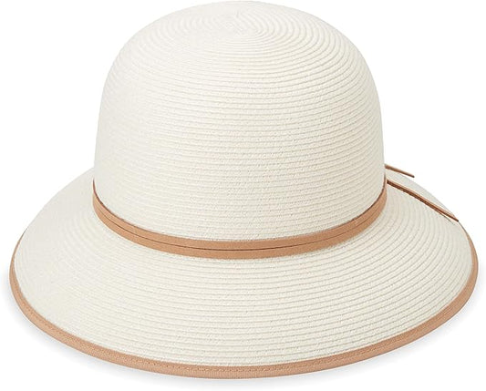 Wallaroo Lady Brett Hat (Ivory) – Jane Seymour W Collection | Women’s UPF 50+ Flexi-Weave | 3-Inch Brim | Packable Adjustable Fit | Perfect for Travel, Brunch, Art Walks, Stylish Events