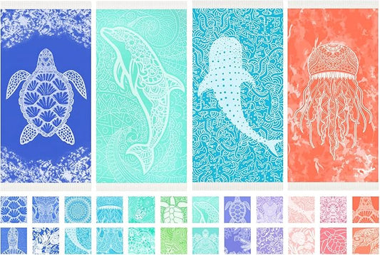 Thin Turkish Beach Towel Lightweight Soft Cotton Extra Large XL Oversized Sand Free Sandproof Absorbent Quick Dry Towels Cloud Bath Pool Travel Compact Essentials Accessories for Adult Gifts