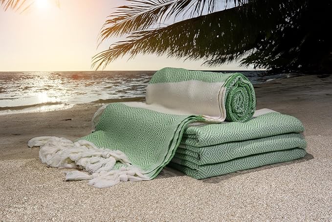 40x70, Personalized Beach Towel, Beach Bachelorette, Personalized Gifts, Bridesmaid Gifts, Girls Trip, Gift for Her, Wedding Gifts, Home Decor, Bridal Party, Beach Towel (Green)