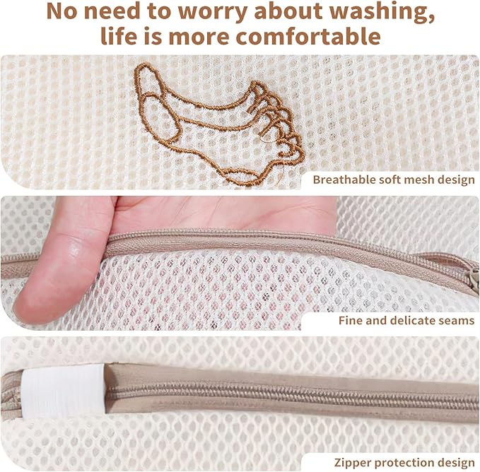 3 Pack Sock Laundry Bags by MDSXO- Small Durable Lingerie Delicates Bag for Washing Machine for Socks, Masks, Underwear [3 Pack]