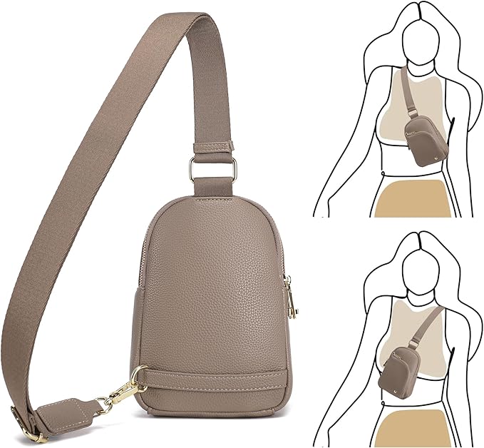 INICAT RFID Blocking Sling Bag Anti Theft Crossbody Bags Women Valentine's Day Gifts Travel Purses Vegan Leather