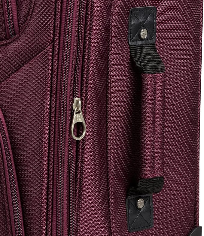 SwissGear Sion Softside Expandable Luggage, Merlot, Carry-On 21-Inch