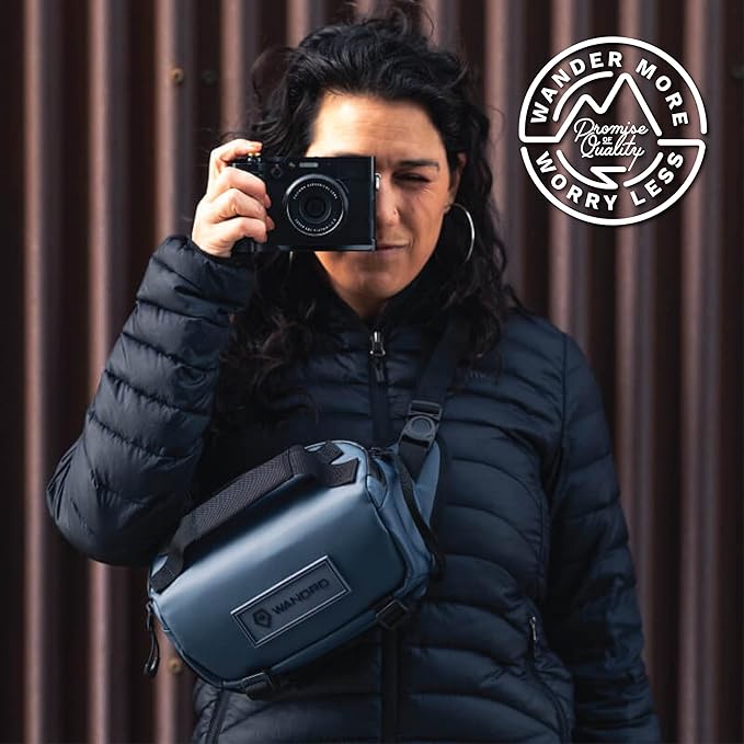 WANDRD ROGUE V1 3L Sling: Compact Camera Sling and Crossbody Bag with Fast Access, 3-Way Carry– Lightweight Everyday Bag Great for Travel, Photography, and Daily Use (Aegean Blue)