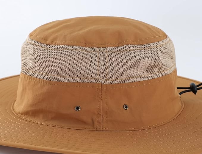 Home Prefer UPF 50+ Men's Sun Hat Wide Brim Bucket Hat UV Protection Hat for Mens Womens Beach Safari Gardening Golf Fishing