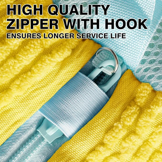 Shoe Washing Machine Bag 2PCS Shoe Laundry Bag for Washer and Dryer Deep Clean for Tennis Shoes, Sneakers and Slippers with Self-locking Zipper (Yellow)