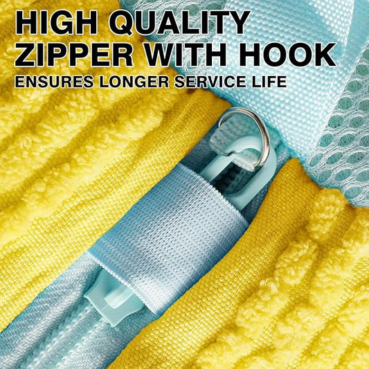 Shoe Washing Machine Bag 2PCS Shoe Laundry Bag for Washer and Dryer Deep Clean for Tennis Shoes, Sneakers and Slippers with Self-locking Zipper (Yellow)