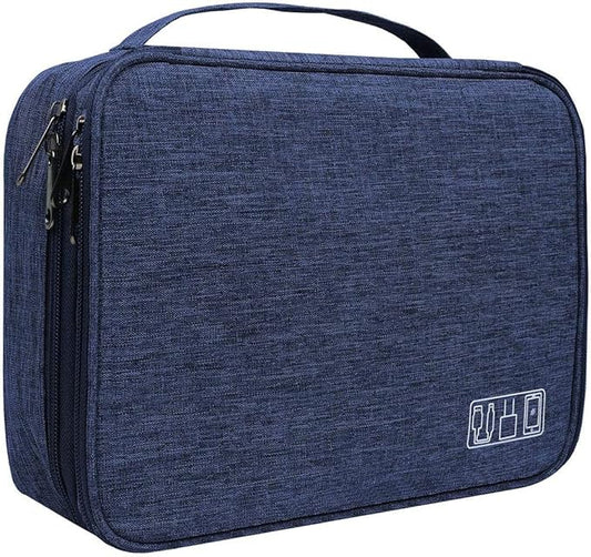 Electronics Organizer, Jelly Comb Electronic Accessories Cable Organizer Bag Waterproof Travel Cable Storage Bag for Charging Cable, Power Bank, iPad