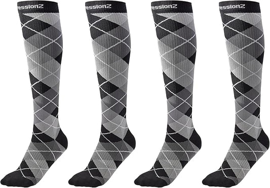 CompressionZ 30-40 mmHg Knee High Compression Socks Men & Women | Support Stockings for Travel, Nurses and Athletes