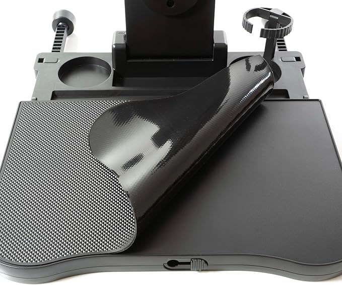 B1bee Foldable Car Seat Tray Table – Adjustable Back Seat Organizer for Kids & Adults, Ideal for Travel, Work, and Meals – Supports Up to 44 lbs
