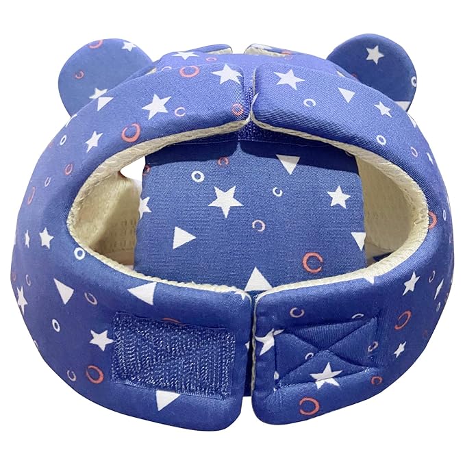 Baby Infant Helmet Toddler Headguard Head Protective Cushion Cute Children Adjustable Helmet Hat Harnesses Cap Kid Child Crawl Walk Playing (Starry Blue)