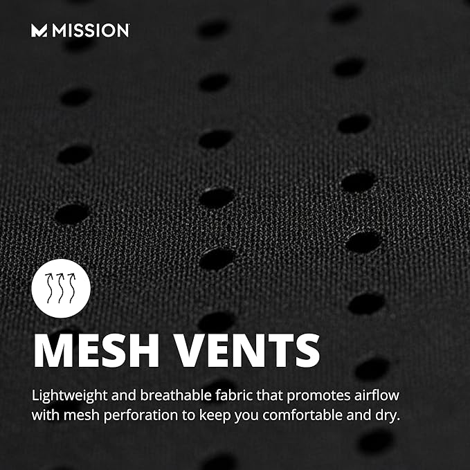 MISSION Cooling Vented Performance Hat Unisex One Size Cap for Workouts, Golf & Running, Sweat & Water Activated Technology