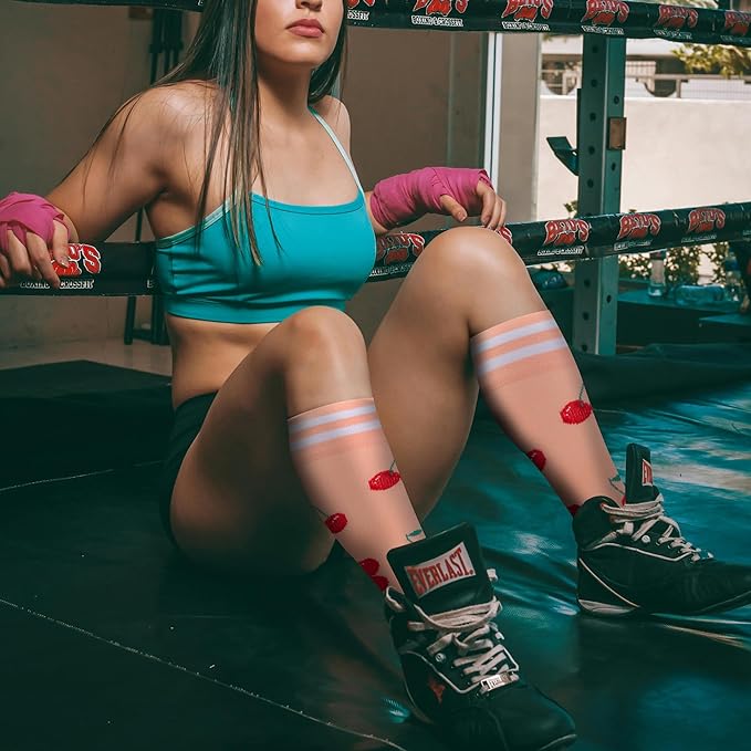 fenglaoda Compression Socks for Women Men Support Circulation 6 Pairs Socks For Nurse, Travel, Flight