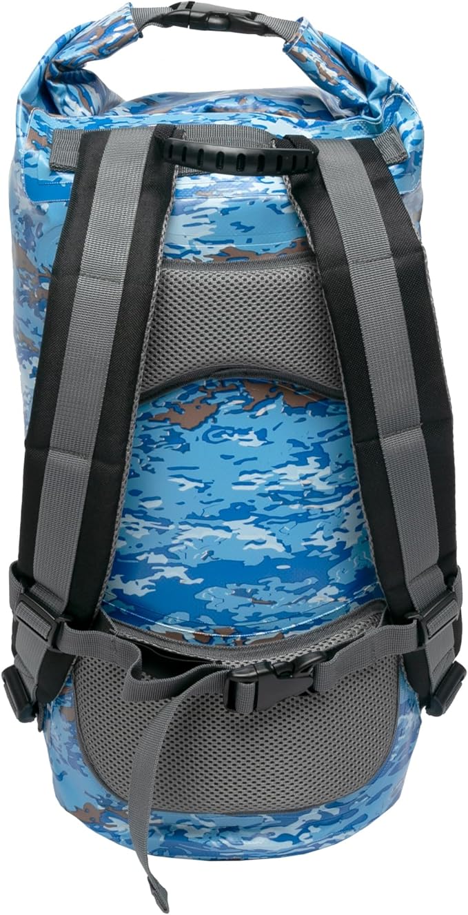 geckobrands Hydroner 20L Waterproof Dry Bag Backpack – Lightweight Roll-Top Bag with Clear Phone Pouch for Outdoor Activities