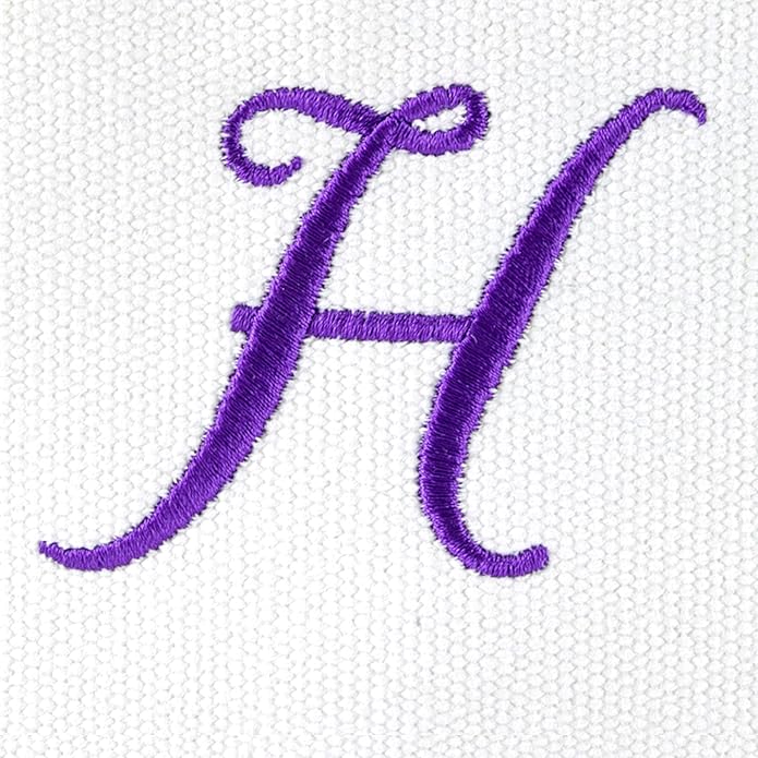 DALIX Monogrammed Beach Bag and Totes for Women Personalized Gifts Purple A - Z