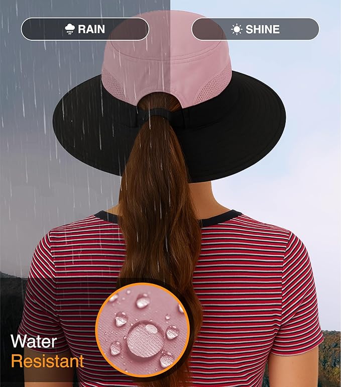 GearTOP Safari Hat for Men Sun Hats for Women UV Protection UPF 50+ Fishing, Gardening, Hiking Hat (22-23 1/2")