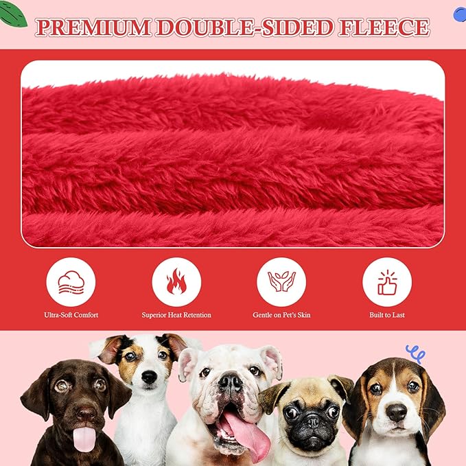 5XL Dog Sweaters for Large Dogs,Extra-Large Dog Hoodie,Warm Fuzzy Fleece Sweatshirt with Hood & Pocket,Leash Hole,Cozy Cold Weather Pet Clothes Sweater Hoodie for Large Dogs(Red,5XL)