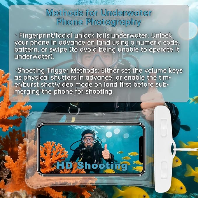 2 Pack Waterproof Phone Pouch, Waterproof Phone Case，Compatible with iPhone 17 16 15 14 13 Pro Max, IPX8 Cellphone Dry Bag Beach Cruise Ship Essentials 8.3" (Purple + White)