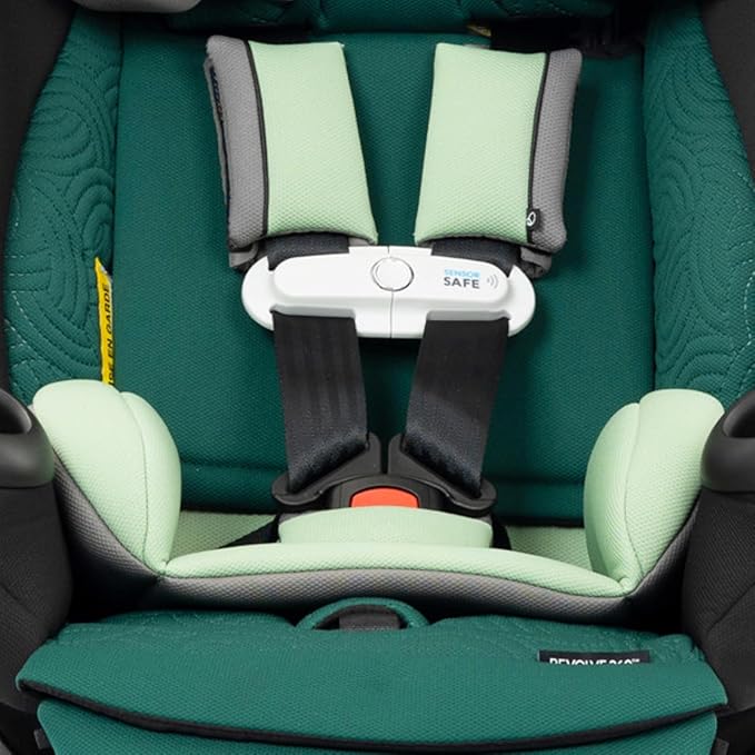 Evenflo Gold Revolve360 Extend All-in-One Rotational Car Seat with Green & Gentle Fabric (Emerald Green)